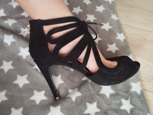 Zdjęcie oferty: Sandaly NA SZPILCE szpilki peeptoe VICES 38 czarne