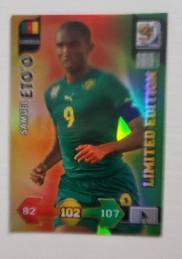 Zdjęcie oferty: ETO'O limited Rpa 2010 South africa Panini RARE 