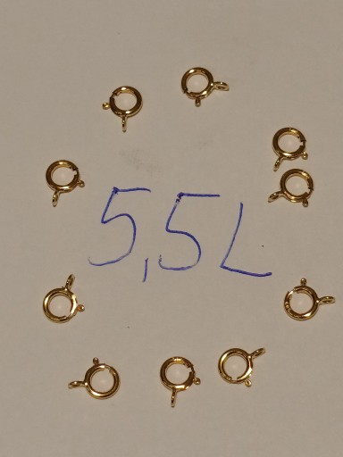 Zdjęcie oferty: Zapięcie złote 5,5 mm 585