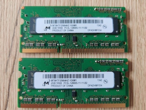 Zdjęcie oferty: RAM DDR3 2*2GB PC3L 12800S