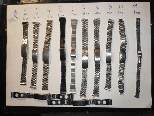 Zdjęcie oferty: Bransolety metalowe do zegarków zestaw 