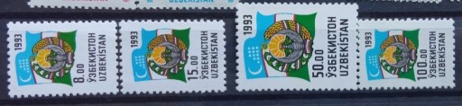 Zdjęcie oferty: Znaczki**Uzbekistan 1993r Mi30-33 Flagi
