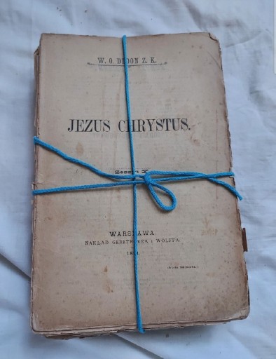 Zdjęcie oferty: Stara Książka gebethner Wolf Jezus Chrystus 1831