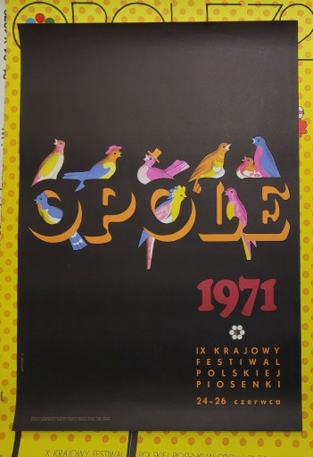 Zdjęcie oferty: Oryginalny plakat IX Festiwal Piosenki OPOLE 1971