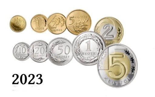Zdjęcie oferty: Komplet monet obiegowych 2023 rok mennicze