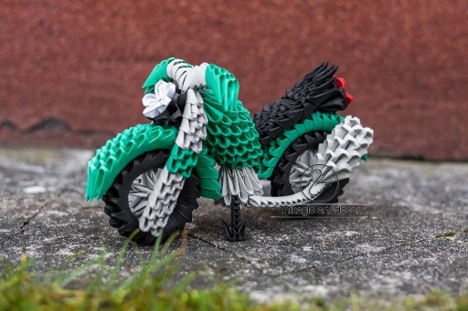 Zdjęcie oferty: Motor origami modułowe motocykl rękodzieło prezent