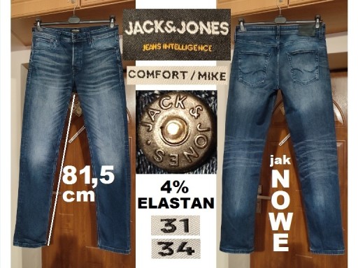 Zdjęcie oferty: spodnie JACK JONES MIKE W31 L34 pas 82 84 86 88 89
