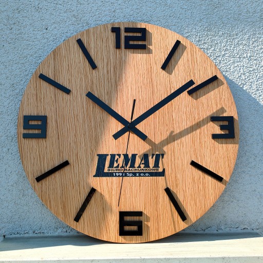 Zdjęcie oferty: Zegar Firmowy, zegar do biura rachunkowego Logo