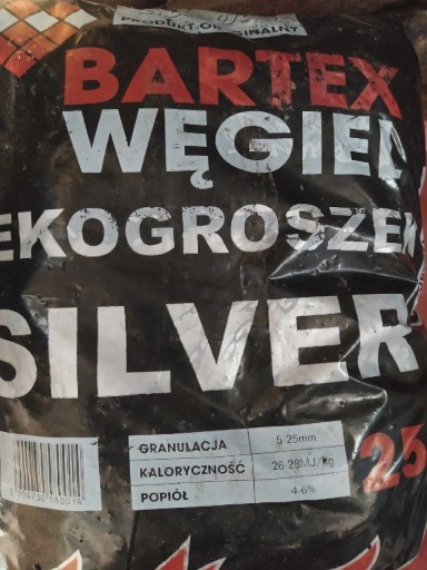 Zdjęcie oferty: Bartex ekogroszek Silver węgiel 