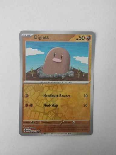Zdjęcie oferty: Diglett 050/165  reverse holo - Pokemon 151