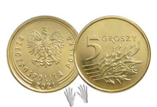 Zdjęcie oferty: 5 gr groszy 2021 mennicze z woreczka + GRATISY