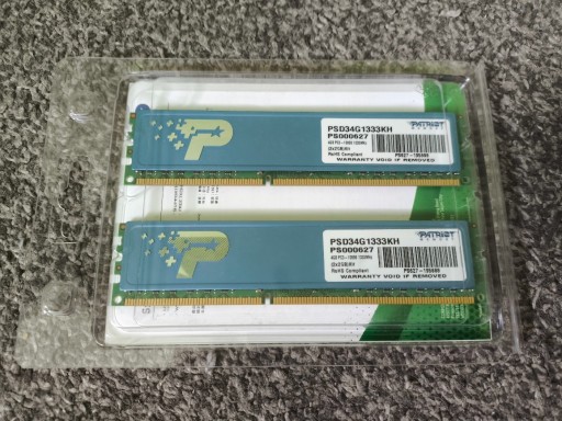 Zdjęcie oferty: Pamięć RAM Patriot Memory 2x2GB DDR3