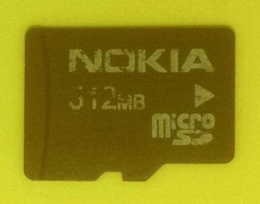 Zdjęcie oferty: microSD 512 MB >> N O K I A