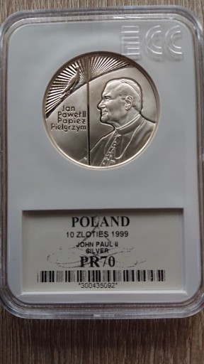 Zdjęcie oferty: 10zł.1999r.Papierz Pielgrzym-PR70