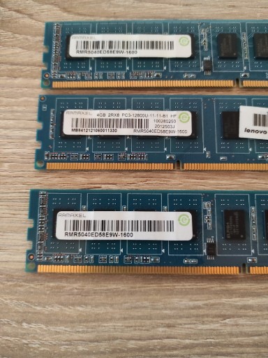 Zdjęcie oferty: DDR3 4GB Ramaxel Lenovo 1600Mhz
