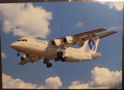 Zdjęcie oferty: Pocztówka Sabena BAe 146-200