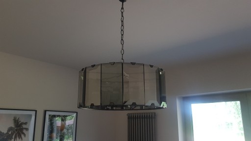 Zdjęcie oferty: Nowoczesna lampa wisząca z metalu i szkła