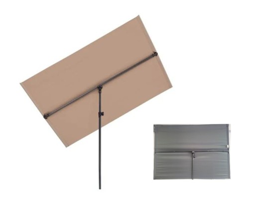 Zdjęcie oferty: Parasol  ogrodowy/balkonowy 180x130cm Beż/szary