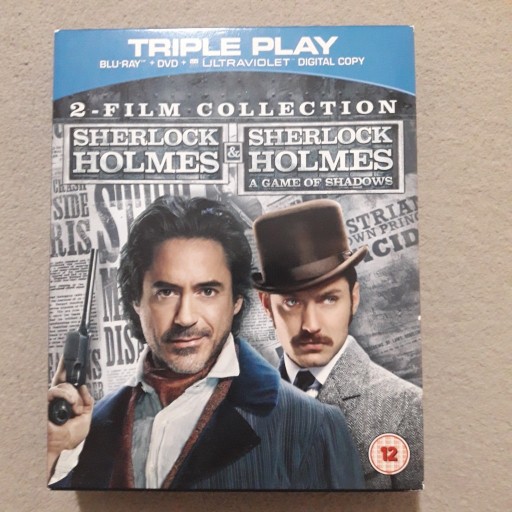 Zdjęcie oferty: Sherlock Holmes ANG + Gra Cieni PL pakiet Blu-ray