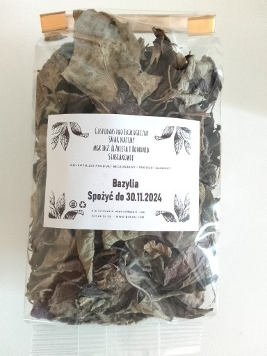 Zdjęcie oferty: Bio Bazylia 15 g Zioła przyprawa suszona Bazylia