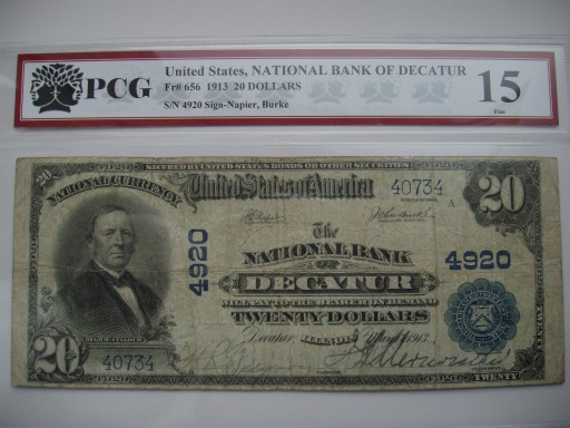 Zdjęcie oferty: National  20 Dolarów 1902r. rzadki  Banknot 