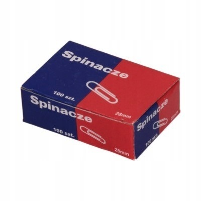 Zdjęcie oferty: Spinacze biurowe srebrne 2x100szt 28mm