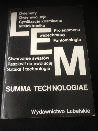 Zdjęcie oferty: SUMMA TECHNOLOGIAE Stanisław Lem