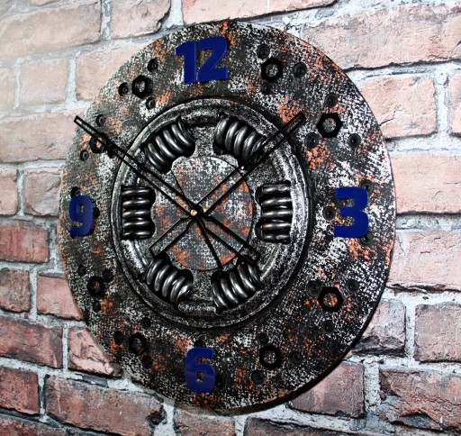 Zdjęcie oferty: Duży zegar tarcza sprzęgła metal art 43cm loft