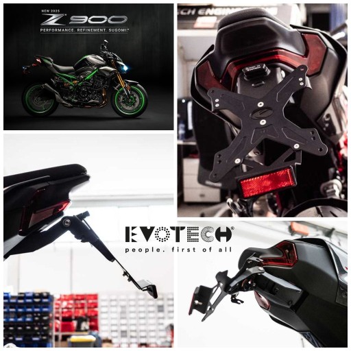 Zdjęcie oferty: Krótkie mocowanie tablicy rejestracyjnej EVOTECH Kawasaki Z900 2025