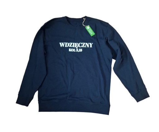 Zdjęcie oferty: Nowa bluza z nadrukiem WDZIĘCZNY. SUPER JAKOŚĆ. 