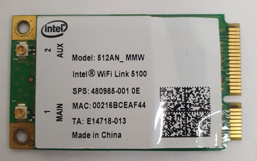 Zdjęcie oferty: Karta WIFI Intel Link 5100 512AN_MMW