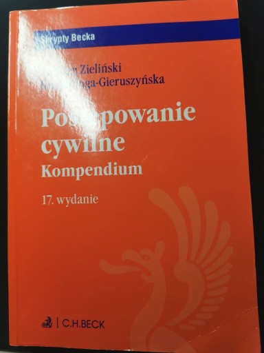 Zdjęcie oferty: postępowanie cywilne kompendium 17 wydanie