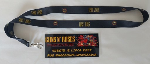 Zdjęcie oferty: Guns n Roses  - Bilet Pamiątkowy+Smycz+Magnes