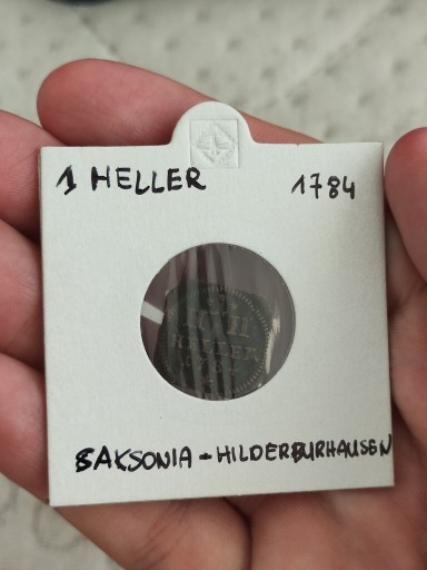 Zdjęcie oferty: 1 Heller Saksonia-Hildburghausen 1784r