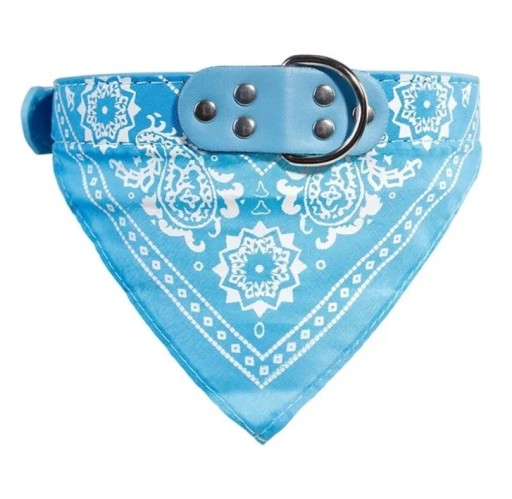 Zdjęcie oferty: Obroża bandamka dla psa, błękitna, niebieska XL