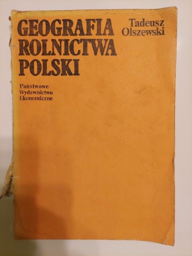 Zdjęcie oferty: Podręcznik -  Geografia Rolnicza Polski