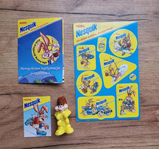 Zdjęcie oferty: Kolekcja Nestle retro kakao Nesqik królik naklejki