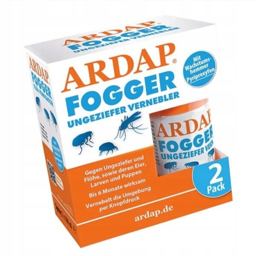 Zdjęcie oferty: Quiko Ardap Fogger 2x100 ml-na insekty, pająki