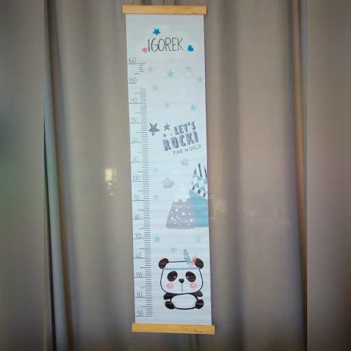 Zdjęcie oferty: Miarka 160cm Panda Szary + GRATIS Serca Gwazdki