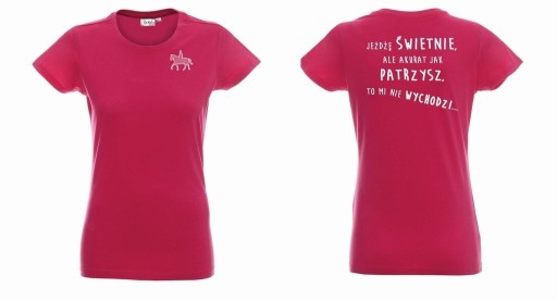 Zdjęcie oferty: BeRider t-shirt jeździecki Nie-wychodzi XS różowy