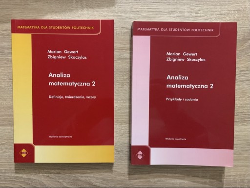 Zdjęcie oferty: Analiza matematyczna 2 (Przykłady i zadania/ Definicje, twierdzenia, wzory)
