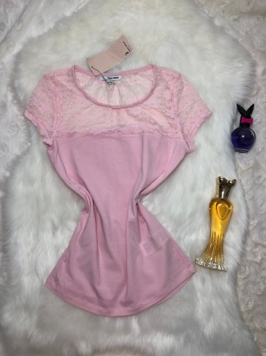 Zdjęcie oferty: Bluzka Tally Weijl top z koronką różowy