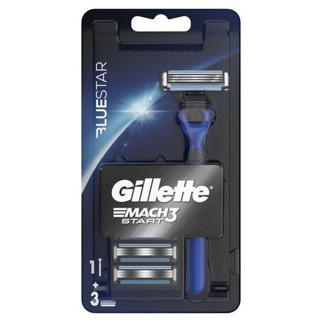 Zdjęcie oferty: Gillette Mach3 Start Bluestar - Maszynka i wkłady