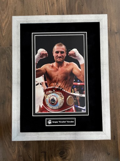 Zdjęcie oferty: Sergey Kovalev oryginalny autograf + certyfikat