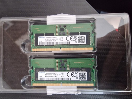 Zdjęcie oferty: Pamięć Ram ddr5 samsung laptop 2x8GB