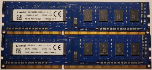 Zdjęcie oferty: RAM 8GB (2x4GB) 1600MHz DDR3 CL11 PC3-12800