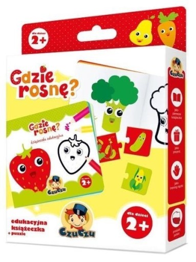 Zdjęcie oferty: Gdzie Rosnę? Edukacyjna Książeczka CzuCzu + Puzzle