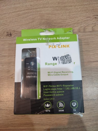 Zdjęcie oferty: Adapter WiFi LAN PIX-LINK 300 M USB AP model UE01 