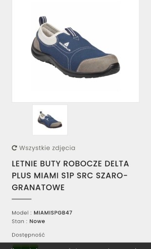 Zdjęcie oferty: Nowe buty ochronne Delta Plus 39