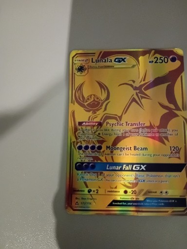 Zdjęcie oferty: Karta pokemon lunala gx